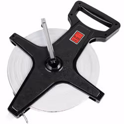 Champion Sports Open Reel Measure Tape  330 ft  100 meters  with Metal Spike  Hand Crank - Open Tape Measure for Track and Fi ...