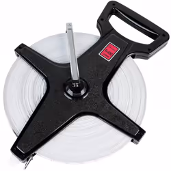 Champion Sports Open Reel Measure Tape  400 ft  120 Meters  with Metal Spike  Hand Crank - Open Tape Measure for Track and Fi ...
