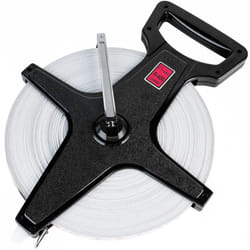 Champion Sports Open Reel Measure Tape  400 ft  120 Meters  with Metal Spike  Hand Crank - Open Tape Measure for Track and Field  Long Jump - Durable