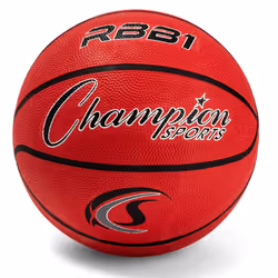 Champion Sports Rubber Official Basketball Heavy Duty - Pro-Style Basketballs Premium Basketball Equipment Indoor Outdoor ...