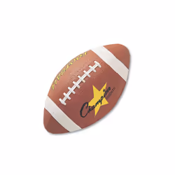 Champion Sports RFB3 Rubber Sports Ball for Football Junior Size Brown