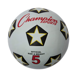 Champion Sports Rubber Cover Soccer Ball - Size 5