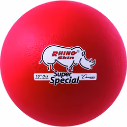 Champion Sports Super Special Rhino Skin Ball Red 10 Inch