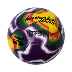 Champion Sports Extreme Stitched Soccer Ball  Size 5  Multi Tie Dye