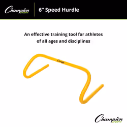 Champion Sports Speed Hurdle  Yellow  Size 6""