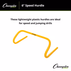Champion Sports Speed Hurdle  Yellow  Size 6""