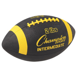 Champion Sports Intermediate Size 2lb Weighted Training Football  Yellow/Black
