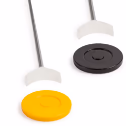 Champion Sports Economy Shuffleboard Set: Indoor Outdoor Game - 8 Pucks 4 Cue Sticks & Plastic Court  30 x 180