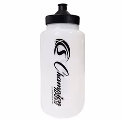 Champion Sports Plastic Water Bottle Set  Quart  Black