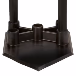 Champion Sports Deluxe 5-Position Batting Tee - Mounted Adjustable Telescopic Batting Tee With 5 Batting Sections