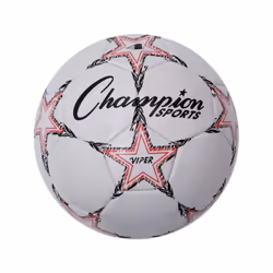 Champion Sports Viper Soccer Ball Size 4 White