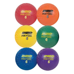 Champion Sports Rhino Poly Playground Ball Set (Multi  6-Inch Diameter)