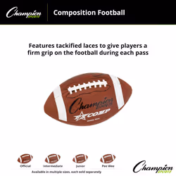 Champion Sports Junior Comp Series Football (Brown)