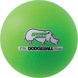 Champion Sports Rhino Skin Dodgeball (Single  Neon Green  6"")