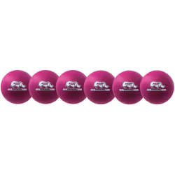 Champion Sports Rhino Skin Dodgeball (Set of 6 Neon Purple 6"")