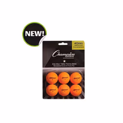 Champion Sports 1STAR6OR 8 x 5.75 x 1.5 in. 1 Star Table Tennis, Orange - 6 per Pack