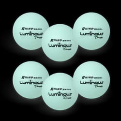 Champion Sports Premium Rhino Skin Dodgeballs with Mesh Storage Bag  Set of 6 - Glow in the Dark Playground Balls for Outdoor Games and Gym Class - Lo