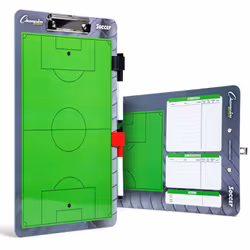 Champion Sports Dry Erase Clipboard for Coaching Soccer - Whiteboards for Strategizing Techniques Plays - 2-Sided Clipboard ...