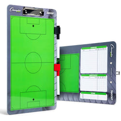 Champion Sports Dry Erase Clipboard for Coaching Soccer - Whiteboards for Strategizing  Techniques  Plays - 2-Sided Clipboards with Clip - Front Side