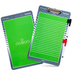 Champion Sports Dry Erase Clipboard for Coaching Football - Whiteboards for Strategizing  Techniques  Plays - 2-Sided Clipboards with Clip - Front Sid