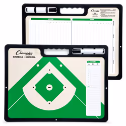 Champion Sports XL Dry Erase Board for Coaching Baseball - Whiteboards for Strategizing Techniques Plays - 2-Sided Game Boa ...
