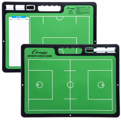 Champion Sports XL Dry Erase Board for Coaching Lacrosse - Whiteboards for Strategizing Techniques Plays - 2-Sided Game Boa ...