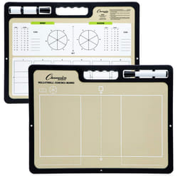 Champion Sports XL Dry Erase Board for Coaching Volleyball - Whiteboards for Strategizing  Techniques  Plays - 2-Sided Game Boards with Handle - Front