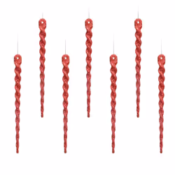 AMS Sparkling Glitter Plastic Icicle Ornaments 30 PCS Twisted Icicles Decoration Christmas Tree and Holiday Xmas Party Hangin ...
