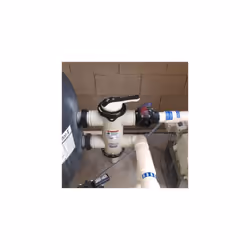 H2 Flow Controls FV-C Control FlowVis 2 x 2.5in. Complete Pool Flow Meter and Check Valve Black