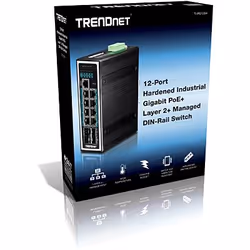 Trendnet TI-PG1284i Managed L2+ Gigabit Ethernet (10/100/1000) Power over Ethernet (PoE) Black - Additional view 4