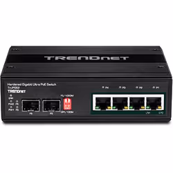 Trendnet TI-UPG62 network switch Unmanaged L2 Gigabit Ethernet (10/100/1000) Power over Ethernet (PoE) Black - Additional view 4