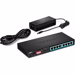 Trendnet TPE-LG80 network switch Unmanaged Gigabit Ethernet (10/100/1000) Power over Ethernet (PoE) Black - Additional view 5