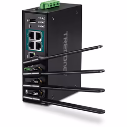 Trendnet TI-WP100, Wi-Fi 5 (802.11ac), Dual-band (2.4 GHz / 5 GHz), Ethernet LAN, 3G, Black, Tabletop router