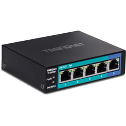 Trendnet TE-GP051 network switch Unmanaged Gigabit Ethernet (10/100/1000) Power over Ethernet (PoE) Black