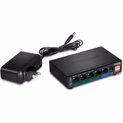 Trendnet TPE-TG51G network switch Gigabit Ethernet (10/100/1000) Power over Ethernet (PoE) Black - Additional view 4