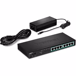 Trendnet TPE-TG84 network switch Unmanaged Gigabit Ethernet (10/100/1000) Power over Ethernet (PoE) Black - Additional view 5