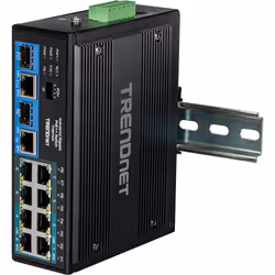 Trendnet TI-BG104 network switch Unmanaged Gigabit Ethernet (10/100/1000) Power over Ethernet (PoE) Black - Additional view 6