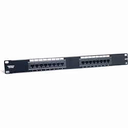 Trendnet 16-port Cat6 Unshielded Patch Panel, 10/100/1000Base-T(X), Gigabit Ethernet, Cat6, ANSI/EIA/TIA 568-B.2-1 ISO/IEC 11 ...