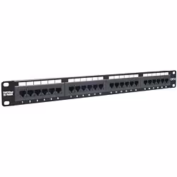 Trendnet 24-port Cat6 Unshielded Patch Panel, 10/100/1000Base-T(X), Gigabit Ethernet, Cat6