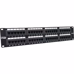 Trendnet 48-port Cat6 Unshielded Patch Panel, 10/100/1000Base-T(X), Cat3, Cat4, Cat5, Cat6, ANSI/EIA/TIA 568-B.2-1, UL E15735 ...