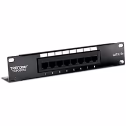 Trendnet TC-P08C5E, 10/100/1000Base-T(X), RJ-45, Cat5e, Black, CE, FCC, 44 mm