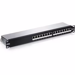 Trendnet TC-P16C6AS, 10 Gigabit Ethernet, RJ-45, Gold, Cat5e, 22/26, Black