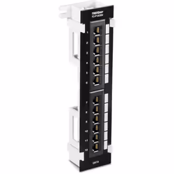 Trendnet TC-P12C6V, RJ-45, Cat6, 22/26, Black, SPCC, -25 - 50 °C