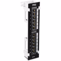 Trendnet TC-P12C5V, RJ-45, Cat5e, 22/26, Black, ANSI/TIA/EIA-568-C.2 ISO/IEC 11801, -10 - 60 °C