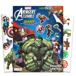 Marvel Avengers Coloring & Activity Book with Stickers ~ Over 500 Stickers ~ Captain America  Iron Man  Hulk  Thor  and More!