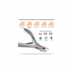Ingrown Nail Clippers for Men with Ingrown Toenails â Blizzard Podiatrist Toenail Clipper Set German Forged â 5 inch Professional Nail Cutter â