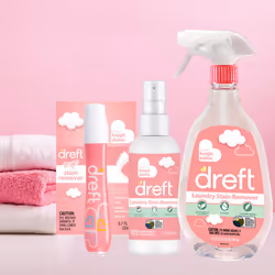 Dreft Stain Remover for Baby Clothes  Fragrance Free and Hypoallergenic Baby Stain Remover Spray  Travel Size Stain Treater  3 Fl Oz ( Pack of 2)