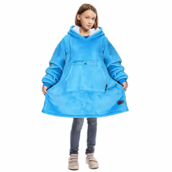 Catalonia Blanket Hoodie for Kids  Oversized Wearable Sherpa Sweatshirt Pullover for 716 yr Teens Youth  Kids Gift Idea