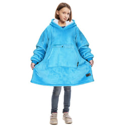 Catalonia Blanket Hoodie for Kids  Oversized Wearable Sherpa Sweatshirt Pullover for 716 yr Teens Youth  Kids Gift Idea