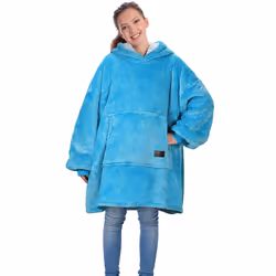 Catalonia Blanket Hoodie for Kids  Oversized Wearable Sherpa Sweatshirt Pullover for 716 yr Teens Youth  Kids Gift Idea